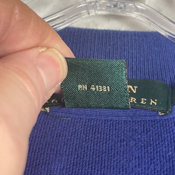 Lauren Ralph Lauren Mens Polo Shirt XXL Blue LRL Crown Embroidered Logo Soft - Picture 7 of 8